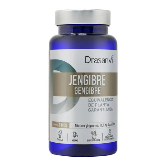 Drasanvi Ingwer 30 Kapseln Nutrabasicos Drasanvi Flasche