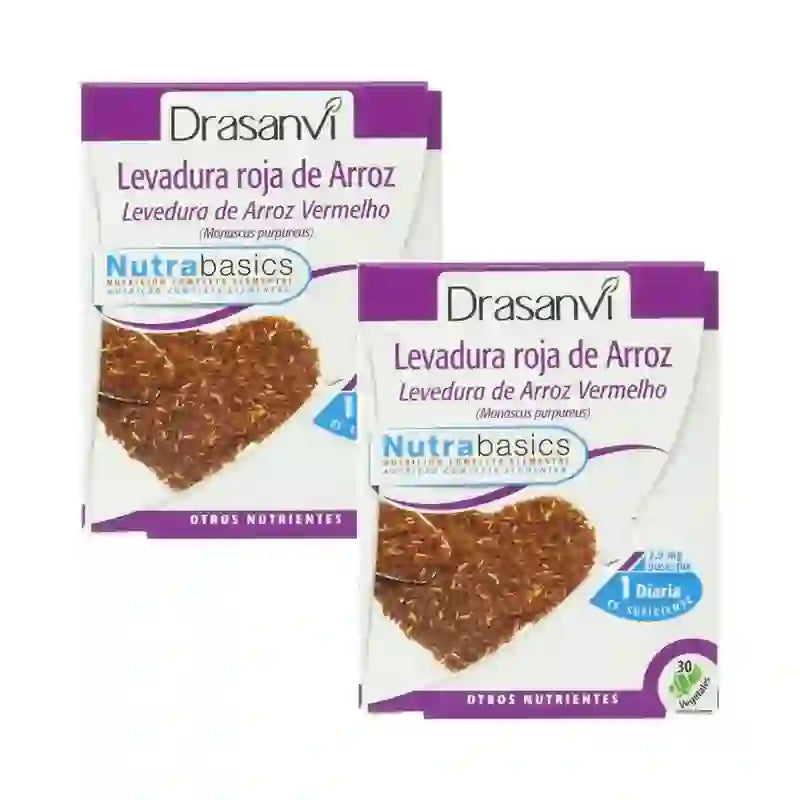 Drasanvi Roter Hefereis (2,9Mg Monacolin K) Nutrabasicos , 2X30 Kapseln