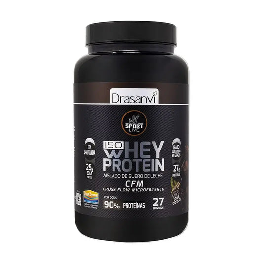 Drasanvi Sport Live Whey Protein Doppelschokolade Isolat, 800 Gramm
