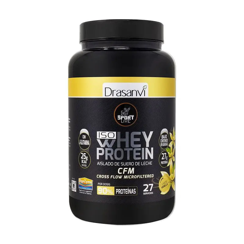 Drasanvi Sport Live Molkenprotein-Isolat Vanille, 800 g