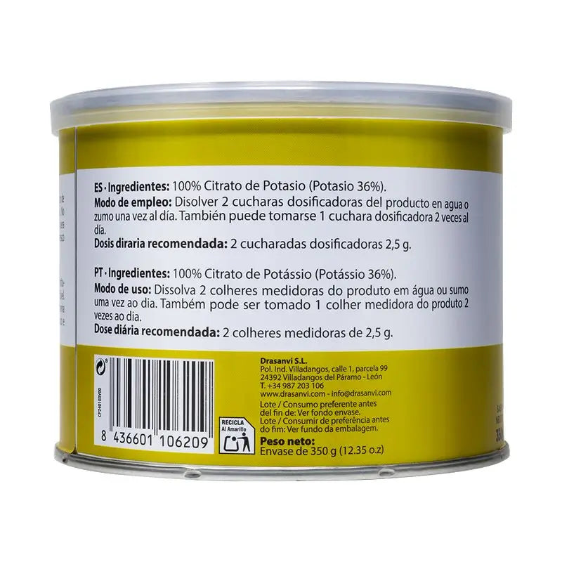 Drasanvi Vitamine & Mineralien Mineralcitrat Kalium, 350 g