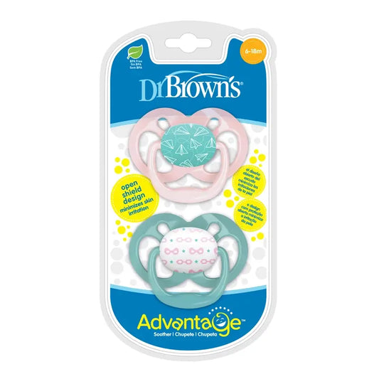 Dr.Brown's Advantage Reversible Schnuller T2 Sortiert