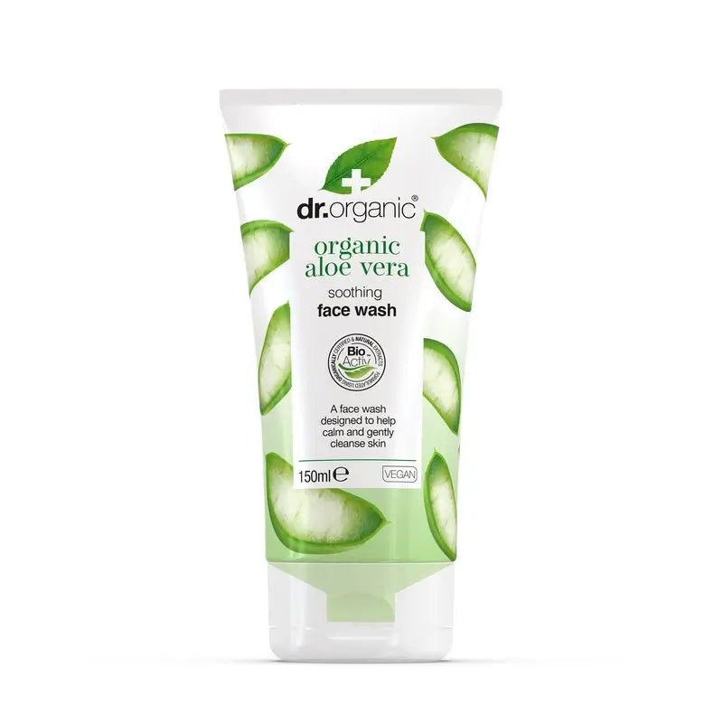 Dr.Organic Aloe Vera Sanfte, beruhigende, regenerierende Gesichtsreinigung, 125 ml