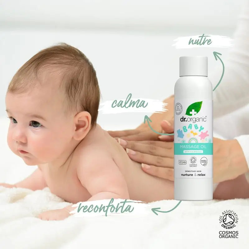 Dr.Organic Mum & Baby Baby-Massage-Öl nährt, pflegt, beruhigt, beruhigt, 150 ml