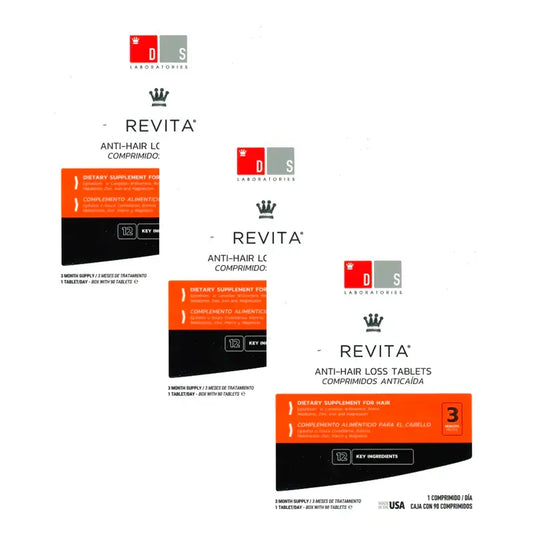 Ds Laboratories Revita Anti-Haarausfall Tabletten, Pack 3 x 90 Einheiten