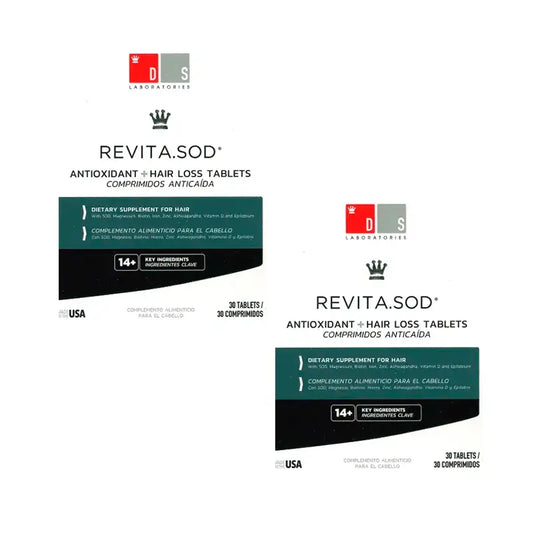 Ds Laboratories Revita Sod Anti-Haarausfall Tabletten, Packung 2 x 30 Stück.