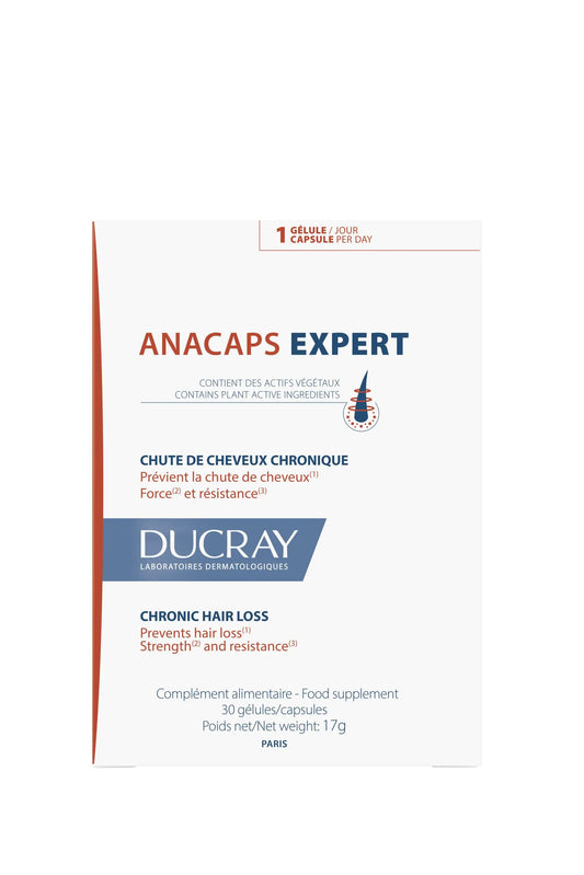 Ducray Anacaps Expert Anti-Hair Loss Supplement, 30 Capsules