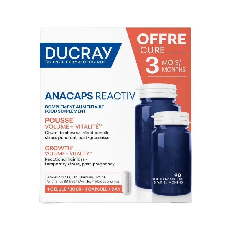 Ducray Anacaps Reactiv Caps Nc, 90 Kapseln
