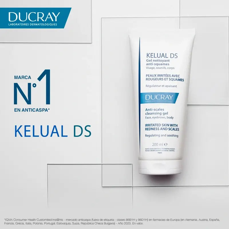 Ducray Kelual Ds Gesichts-Reinigungsgel, 200 ml