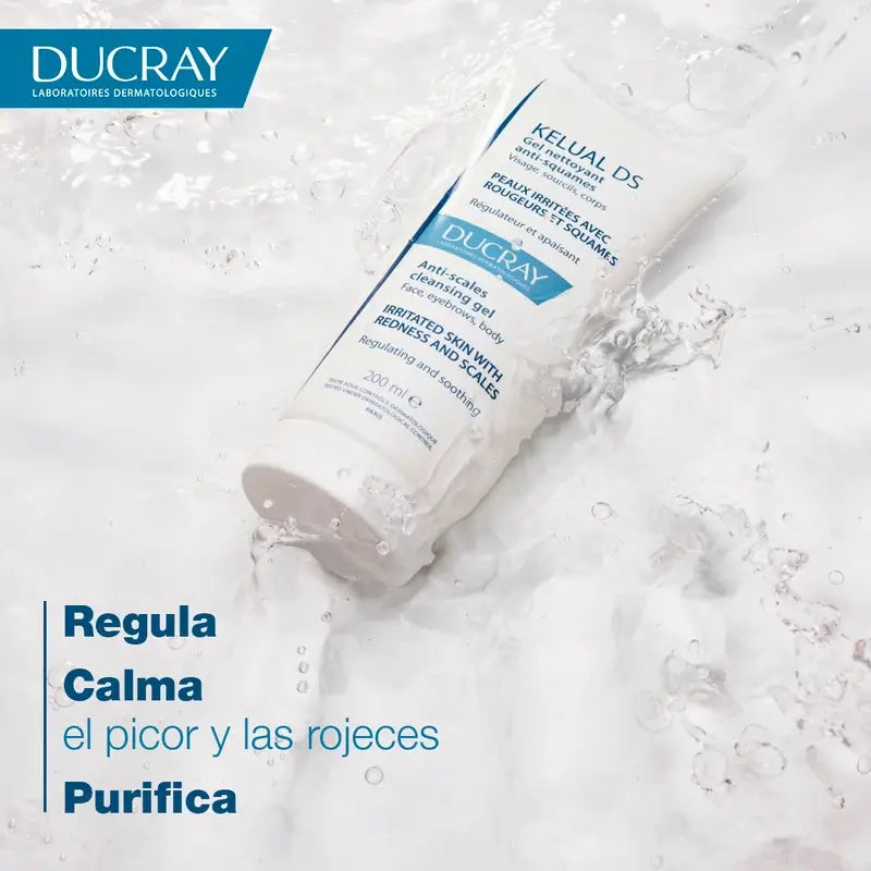 Ducray Kelual Ds Gesichts-Reinigungsgel, 200 ml