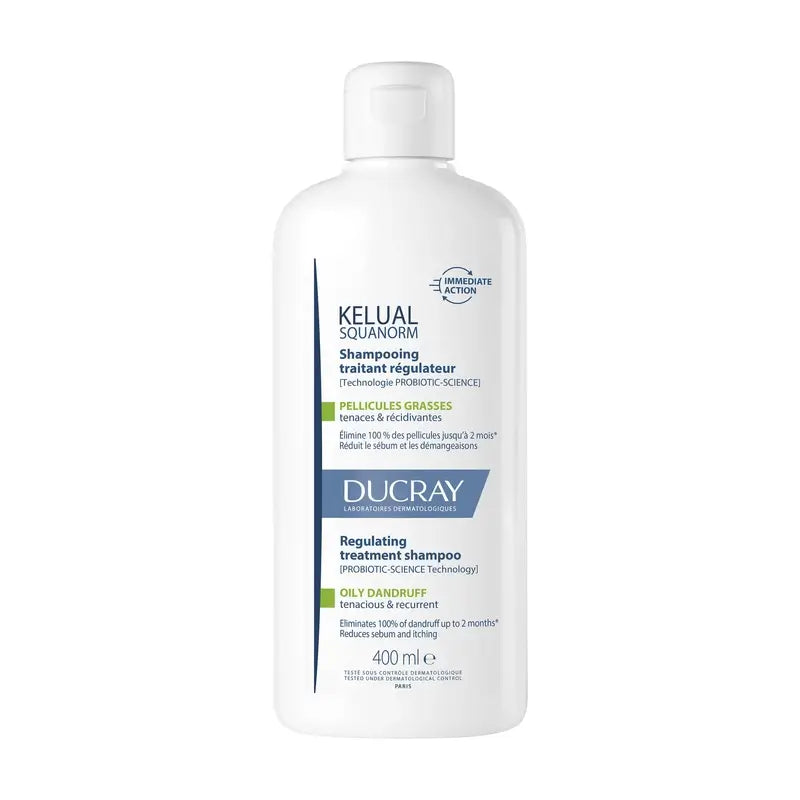 Ducray Kelual Squanorm fettige Schuppen Shampoo 400Ml