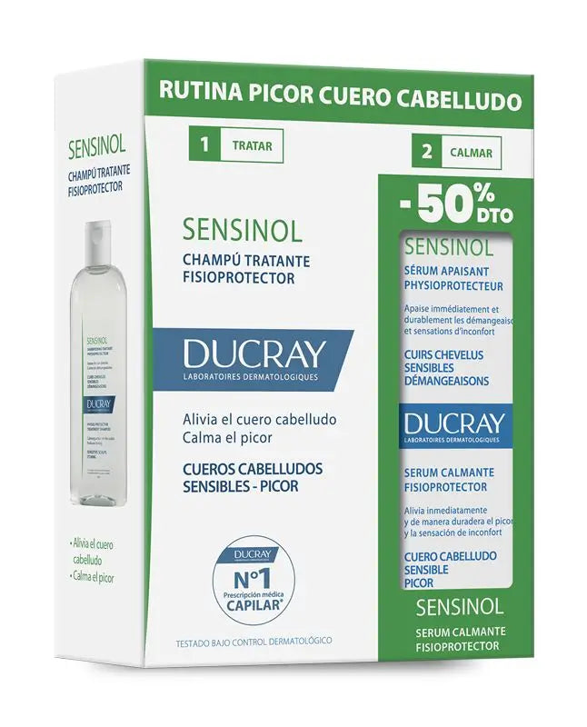 Ducray Sensinol Shampoo Kit 200M+ Serum
