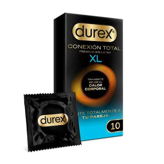 Durex Total Connection XL Ultra Thin Plus Latex-freie Kondome Body Feel Technology, 10 Kondome
