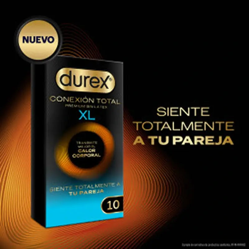 Durex Total Connection XL Ultra Thin Plus Latex-freie Kondome Body Feel Technology, 10 Kondome