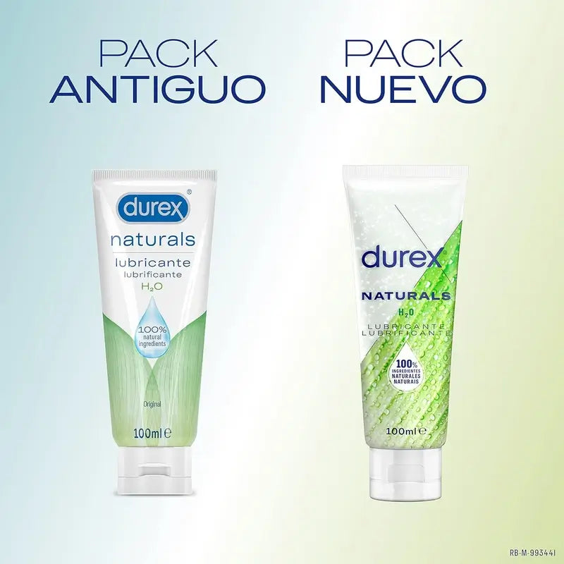 Durex Duplo Naturals Gel-Gleitmittel 2. Einheit 50% 50%.