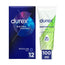 Durex Extra Safe 12 Stück + Naturals Gleitmittel (Grün) 100 ml