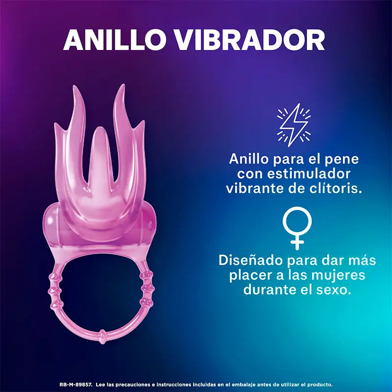 Durex Pack Erdbeergeschmack Gleitmittel + Intensive Orgasmic Vibrating Ring