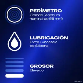 Durex Perfect Connection Extra Geölt, 10 Kondome