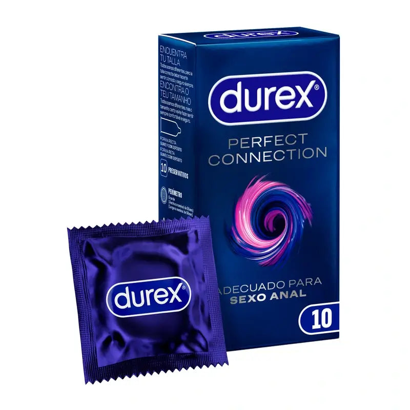 Durex Perfect Connection Extra Geölt, 10 Kondome