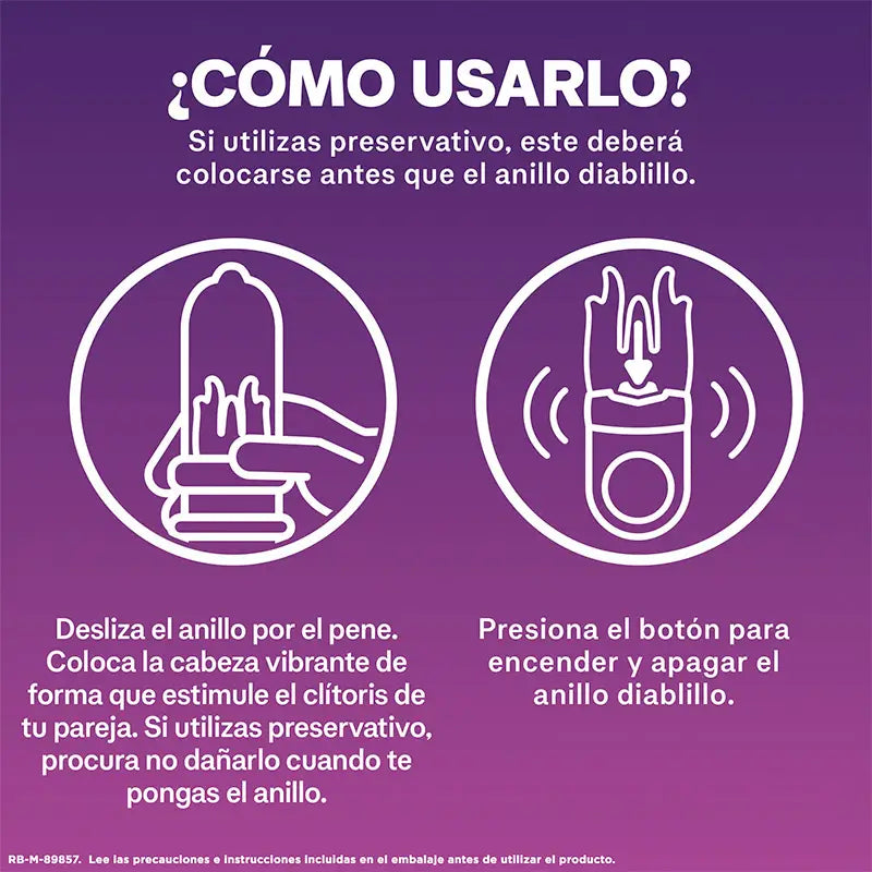Durex Vibrationsring Intensiver Orgasmus-Teufel Klitoris-Stimulator