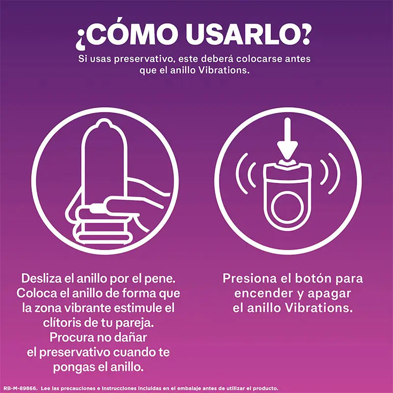 Durex Sex Toy Vibrierender Ring Intensive Orgasmus-Vibrationen Klitoris-Stimulator