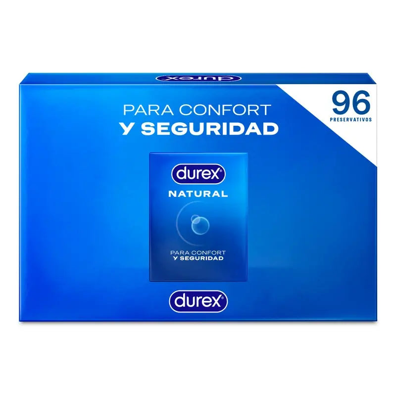 Durex Natural Plus Kondome, Packung 96 Stück.
