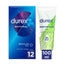 Durex Pack 12 natürliche Kondome + Naturals Gleitmittel 100 ml