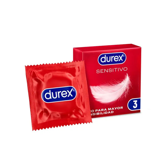 Durex Soft Sensitive Kondome, Thin for Sensitivity, 3 Kondome