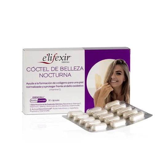 Elifexir Essential Night Beauty Cocktail Hyaluronsäure 30Caps