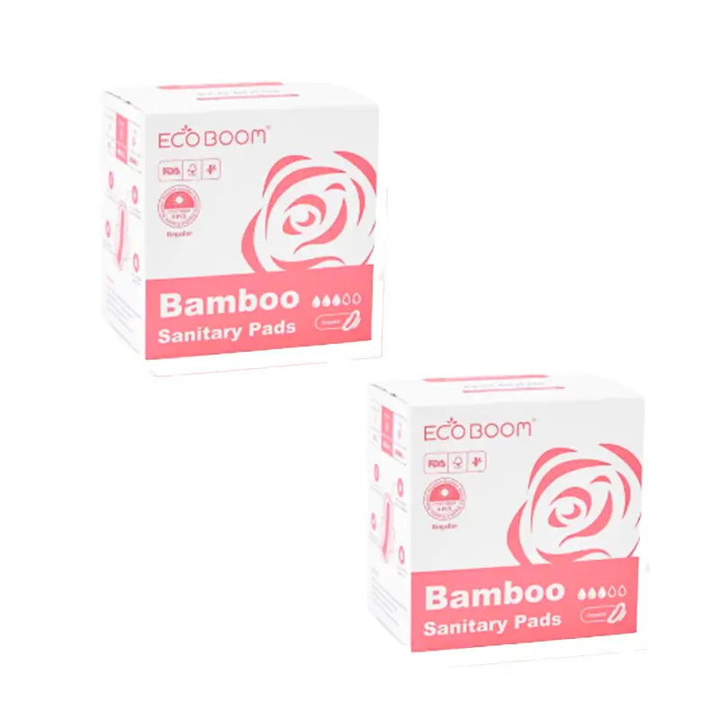 Eco Boom Pack Pads - High Absorption Day Pack - Regular, 2 x 8 Stück.