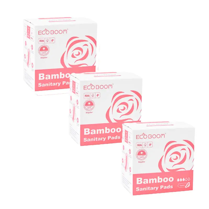 Eco Boom Pack Pads - High Absorption Day Pack - Regular, 3 X 8 Stück.