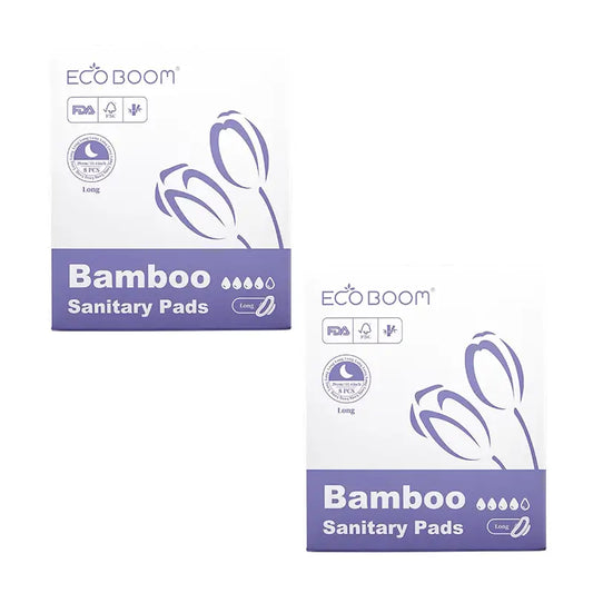 Eco Boom Pack Compresses - Hochabsorbierende Nachtpackung - Intensiv, 2 x 8 Stück.