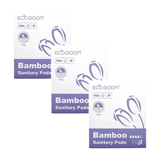 Eco Boom Pack Compresses - Hochabsorbierende Nachtpackung - Intensiv, 3 X 8 Stück.