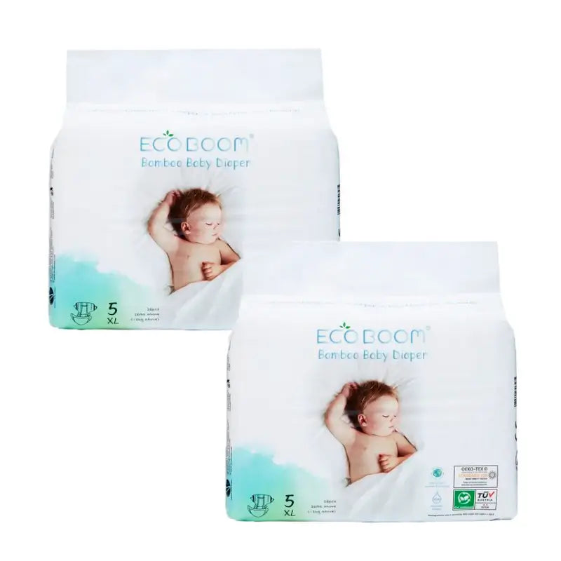 Eco Boom Pack 2X Pure Bamboo Windel Pure Xl 5, 56 Stück