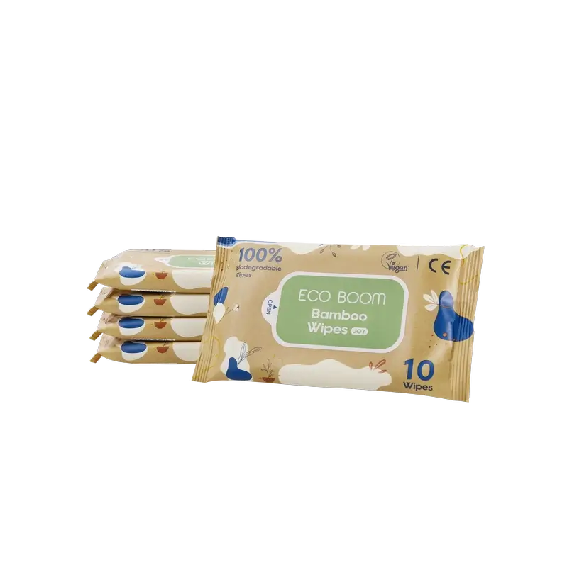 Eco Boom 100% natürliche Bambus-Tücher, 10 Stück.