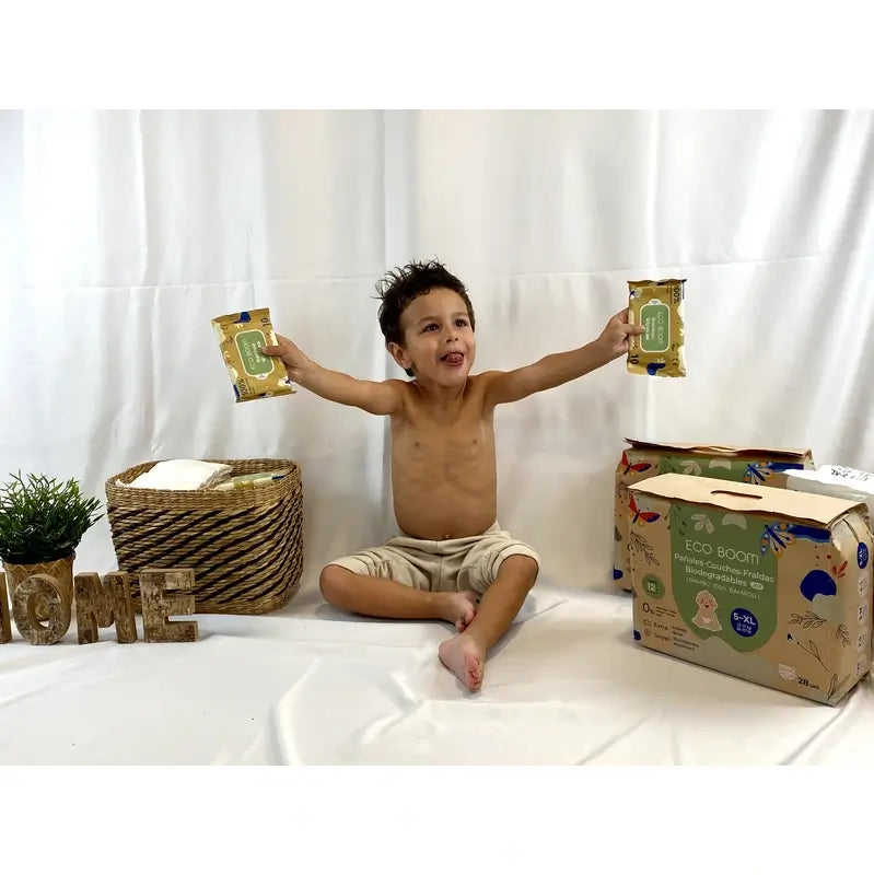 Eco Boom 100% natürliche Bambus-Tücher, 10 Stück.