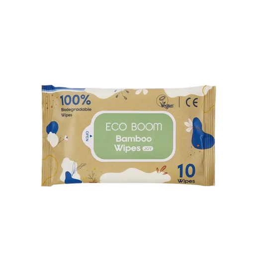 Eco Boom 100% natürliche Bambus-Tücher, 10 Stück.