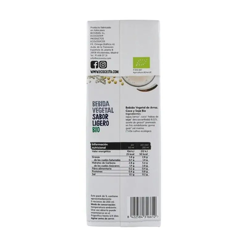 Ecocesta Light Flavour Gemüsegetränk 1L. Bio