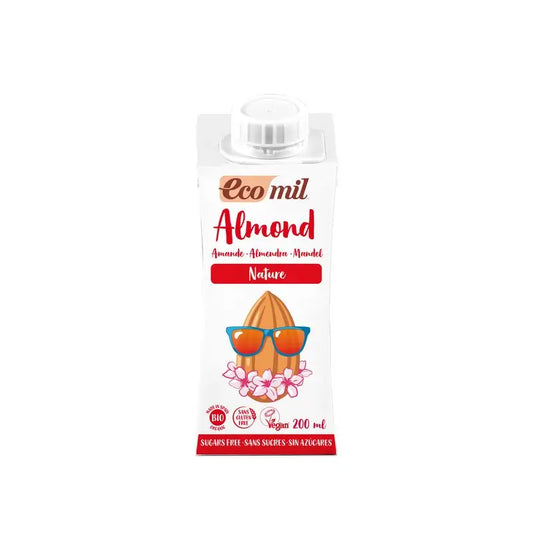 Ecomil Mandel Natur Bio 200 Ml, 200 ml