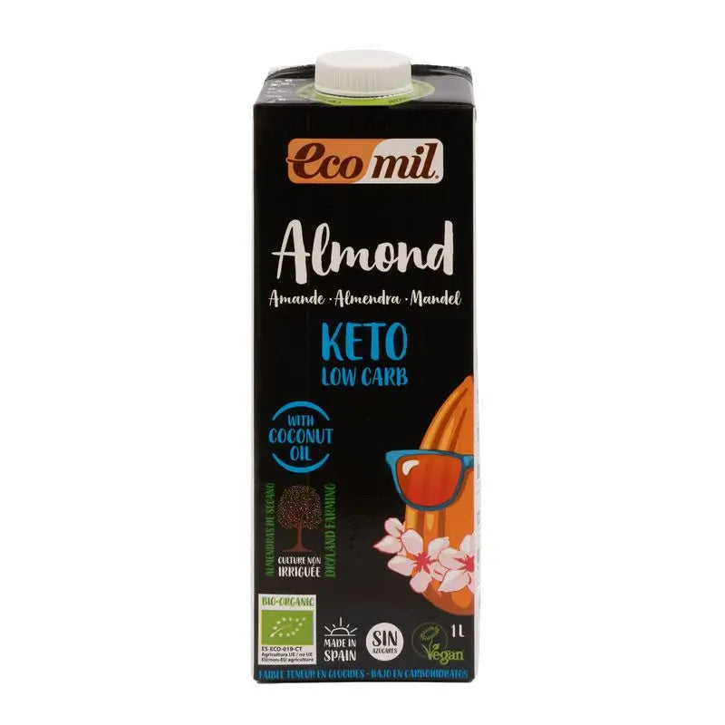 Ecomil Mandel Natur Keto Bio, 1L x 6 Einheiten