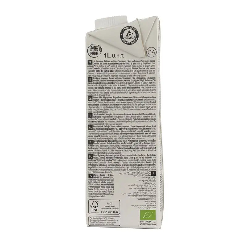 Ecomil Mandel Natur Proteine, 1 Liter