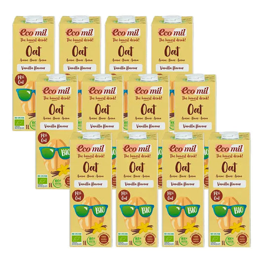 Ecomil Veggie Drink Vanillegeschmack Bio Tetrabrik, Packung 12 x 1 Liter