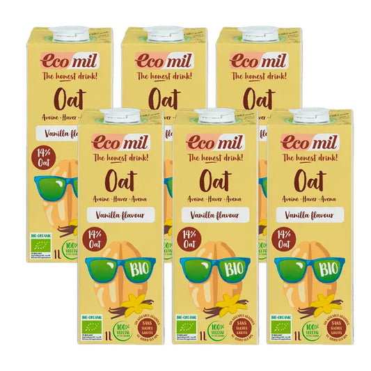 Ecomil Veggie Drink Vanillegeschmack Bio Tetrabrik, Packung 6 x 1 Liter