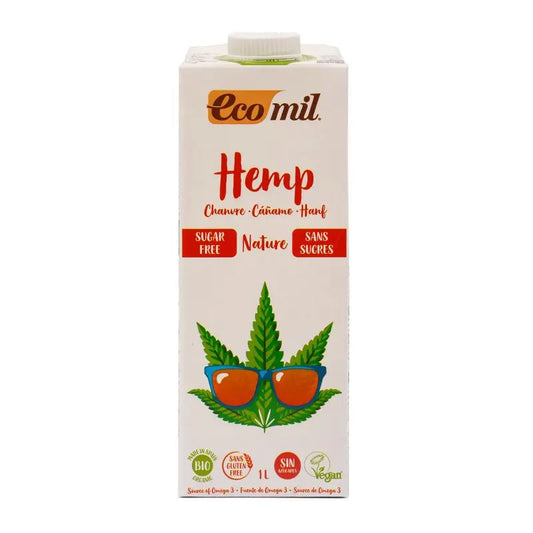 Ecomil Hanf Natur (zuckerfrei), 1 l