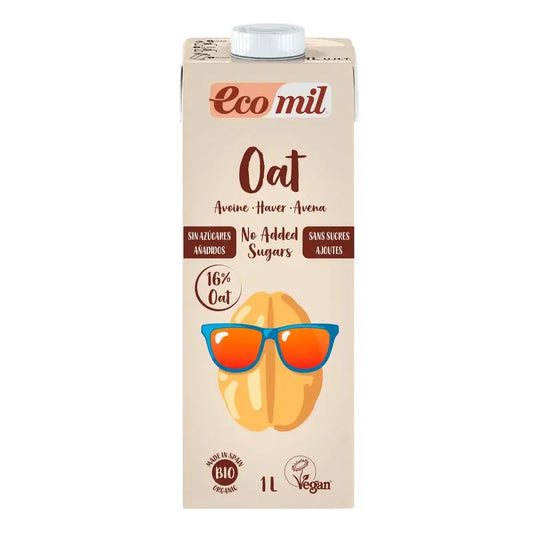 Ecomil Hafer ohne Zuckerzusatz Bio, 1 l