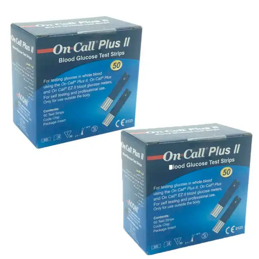 Edda Pharma On Call Plus II Teststreifen, Packung 2 x 50 Einheiten