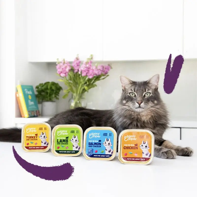 Edgard & Cooper Adult Nassfutter für Katzen 16x85g Lamm