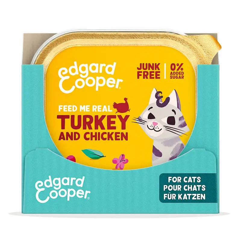 Edgard & Cooper Nassfutter für erwachsene Katzen 16x85g Truthahn aus Freilandhaltung