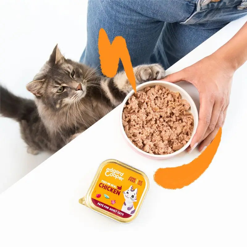 Edgard & Cooper Nassfutter für erwachsene Katzen 16x85g Freilandhuhn
