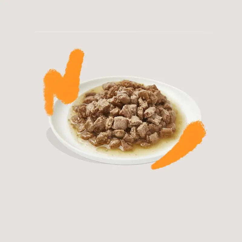 Edgard & Cooper Katzennassfutter 18x85g Huhn Hühnerstall-Hackfleischstücke